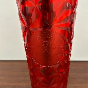 Starbucks Red Christmas 24 Oz Textured Tumbler
